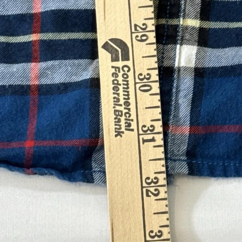 Nautica Jeans Co Men's 3XL Plaid Flannel Shirt Button Down‎